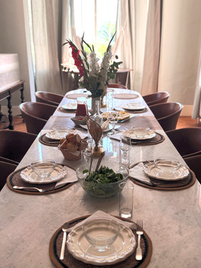 middag på et fransk kunstretreat