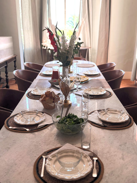 dinner at a french art retreat
