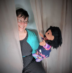 Crystal with puppet - 1