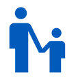 Parent and child practicing language skills during a speech therapy session