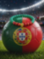 Bracelet Luz de Portugal – Bracelet Football Portugal en Pierres Naturelles | Signé Fanny