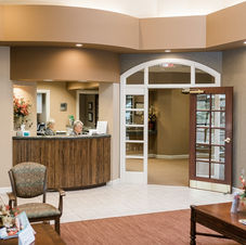 Entrance, reception, and waiting area at Kusek Family & Implant Dentistry Sioux Falls SD