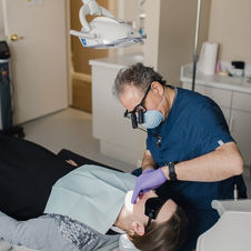 Sioux Falls dentist Dr. Kusek performing root canal procedure at Kusek Family & Implant Dentistry