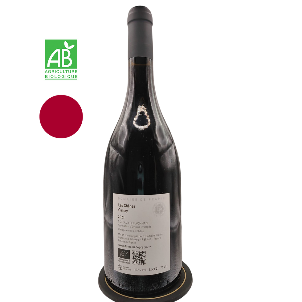 Miniature : Les Chênes // 2021 // 75 cl // 13° // BIO