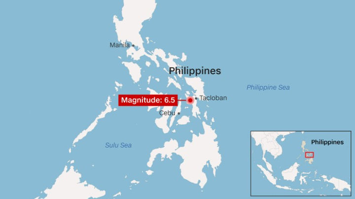 6.5-magnitude earthquake hits central Philippines