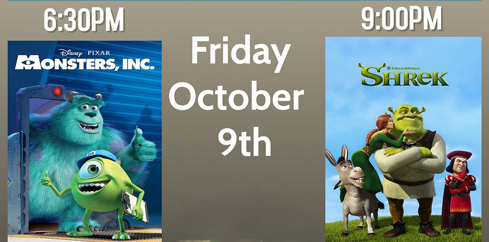 Drive-In Movie: FRIDAY, OCTOBER 9, 2026