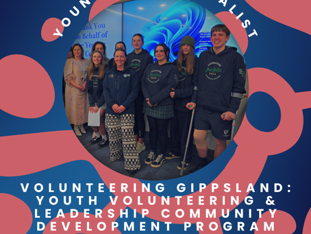 Volunteering Gippsland - 2026 Tidy Towns Young Legend Finalist