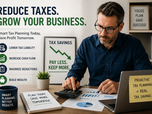 Accountant tax planning for a business