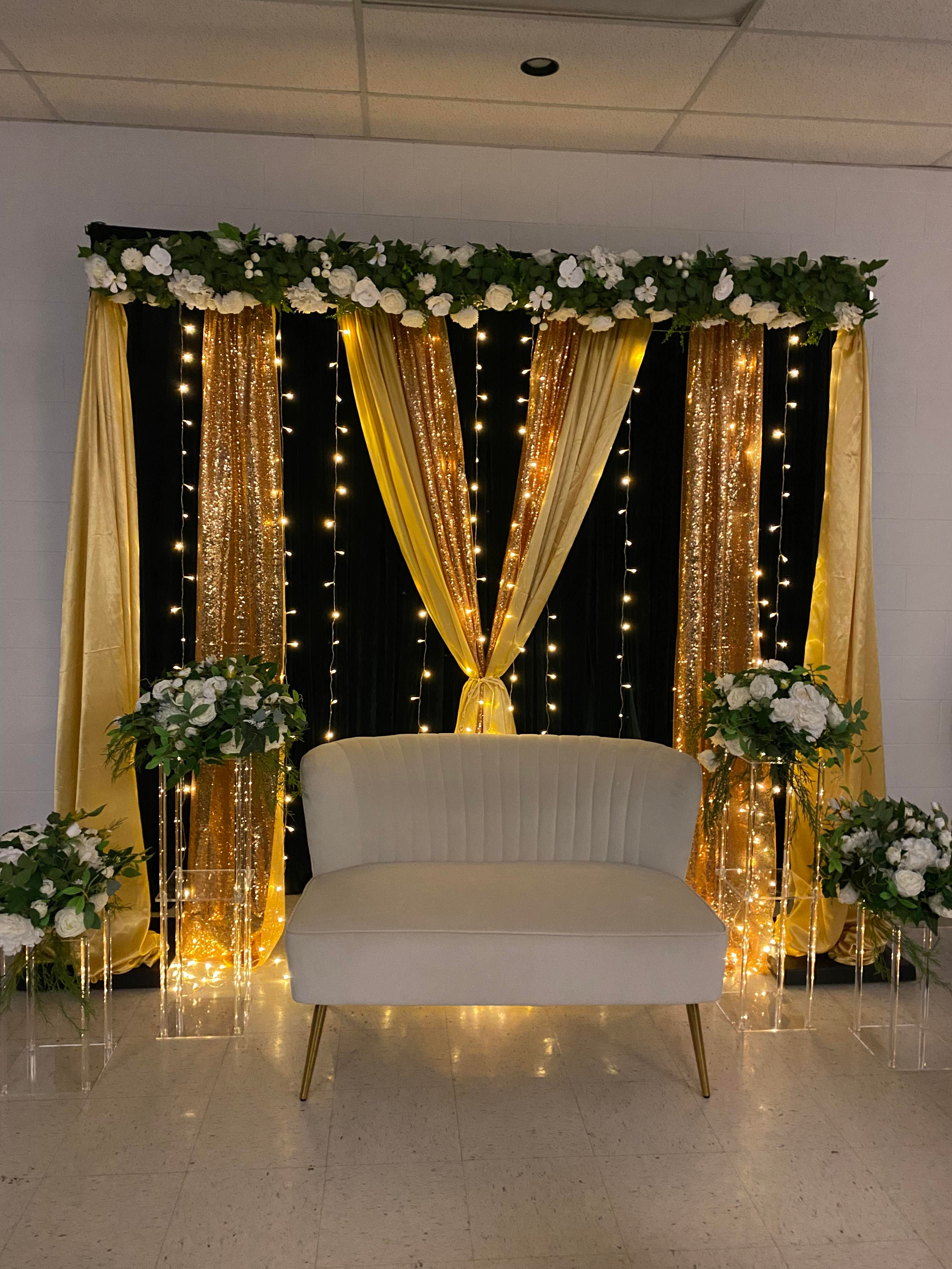 Gold Satin Curtains