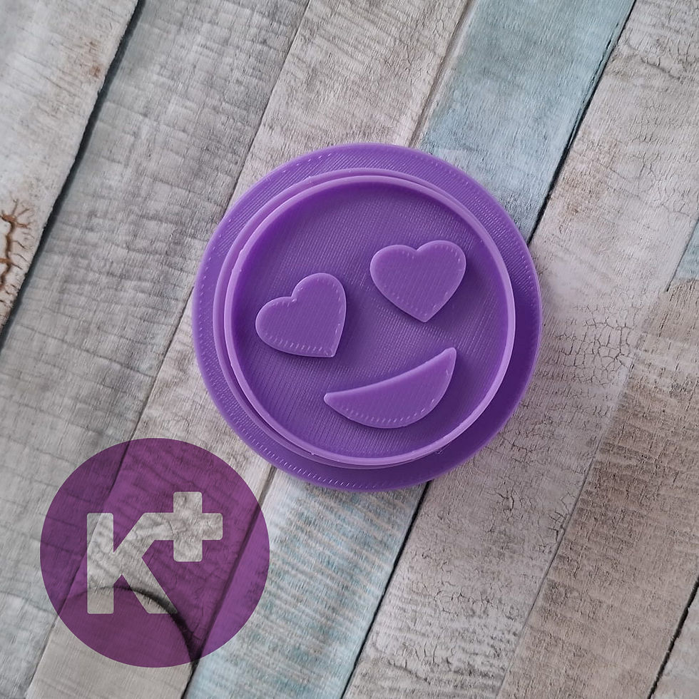Heart eye emoji Stamp Cutter