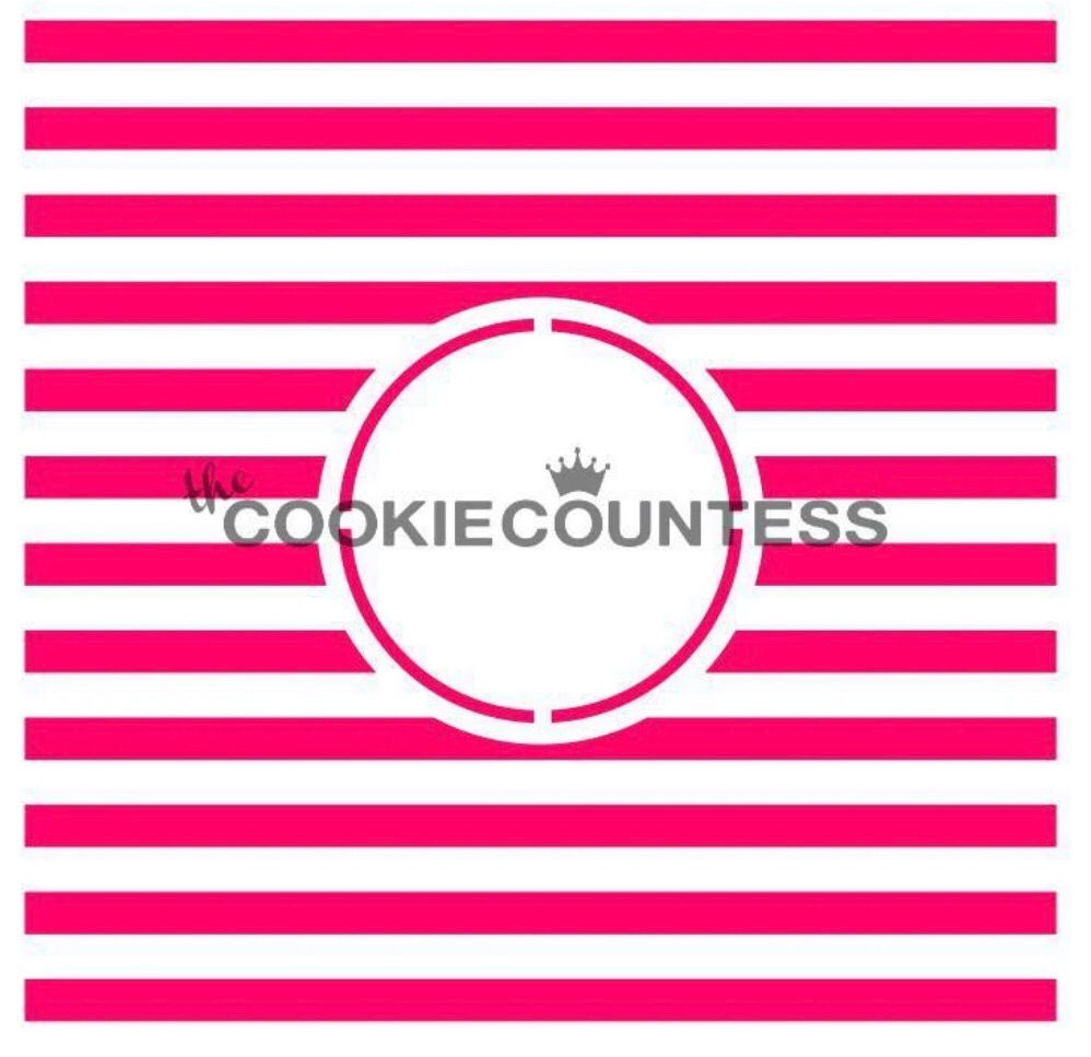 Stripes Monogram Stencil 