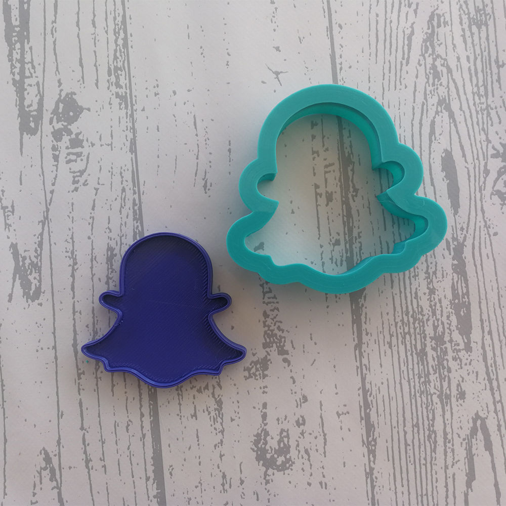 Snapchat logo stamp cutter