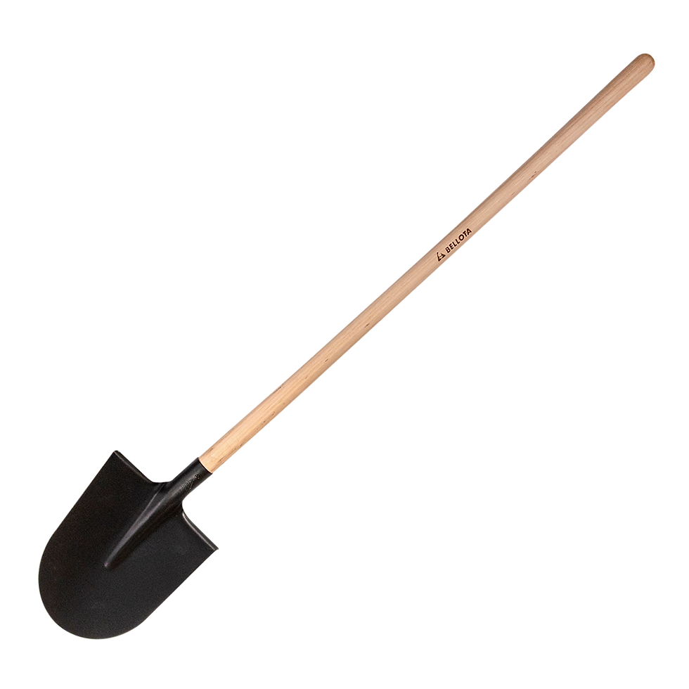 Lopata rotunda cu maner lung