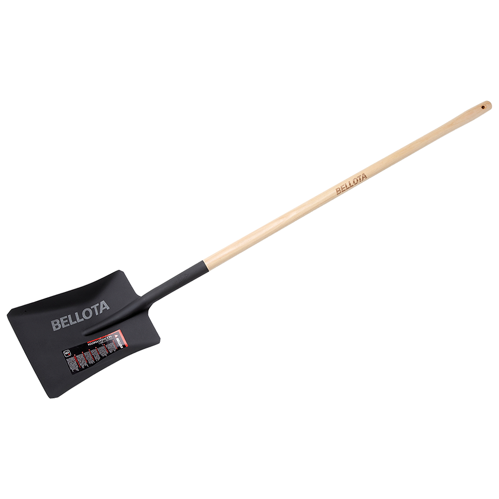 Lopata patrata cu coada lunga lemn fag