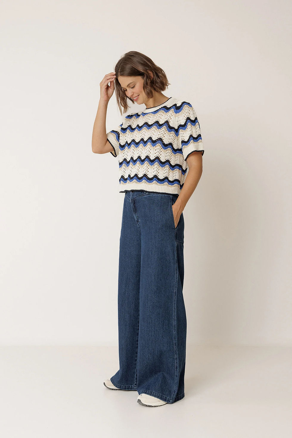 Miniatura: JERSEY CROCHET ZIG ZAG