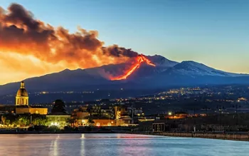sunset in catania