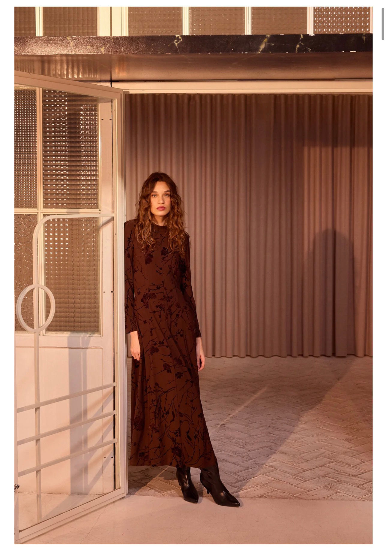 Vestido marrón Nuit 