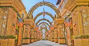 Easter arches in San biagio platani