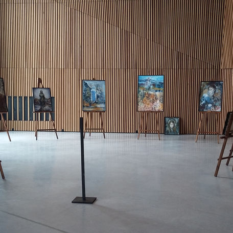 Artiste Peintre Marie-Hélène Almeida. Exposition. Médiathèque La source au Bouscat