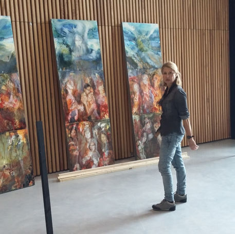 Artiste Peintre Marie-Hélène Almeida. Exposition. Médiathèque La source au Bouscat