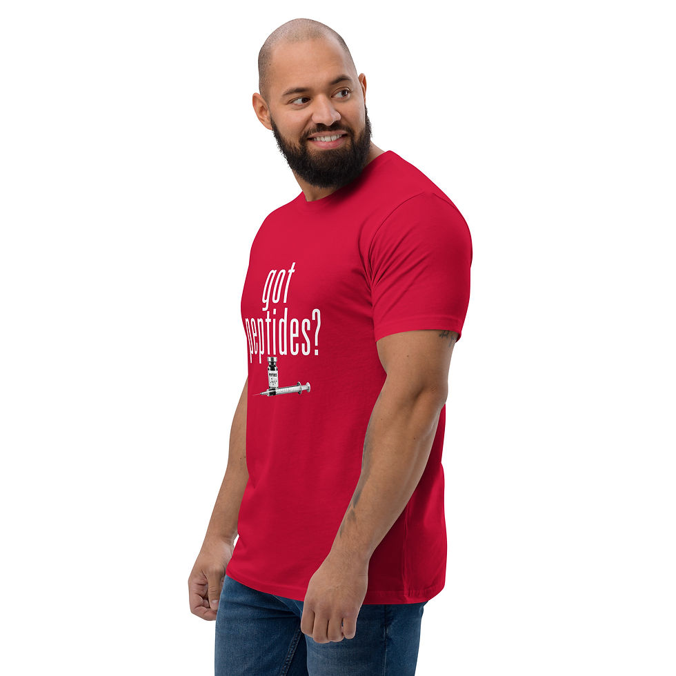 Thumbnail: GOT PEPTIDES? Men's Fitted Short Sleeve T-shirt