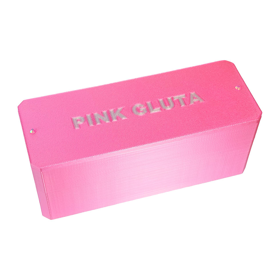 Thumbnail: PepperPreppers™ Magnetic Case for Korean Gluta Vials Barbie Pink Silk Bedazzled