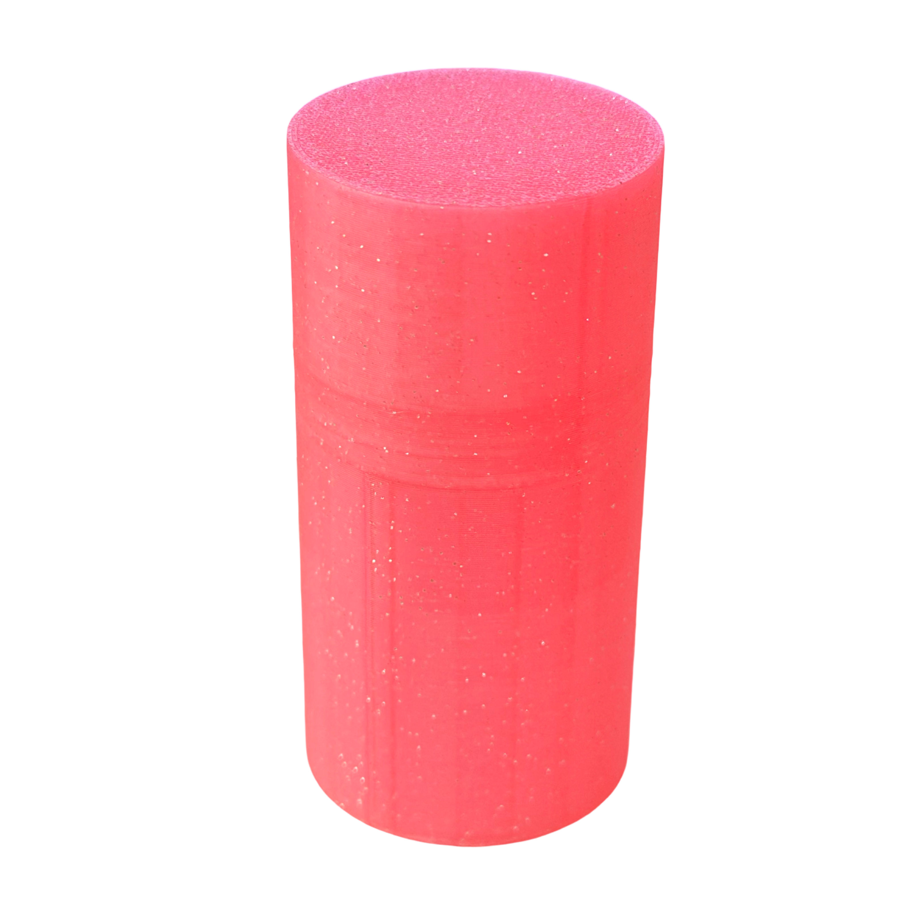 Korean Gluta Single Vial Case Fits Vials 26.25mm x 63mm Hot Pink Glitter