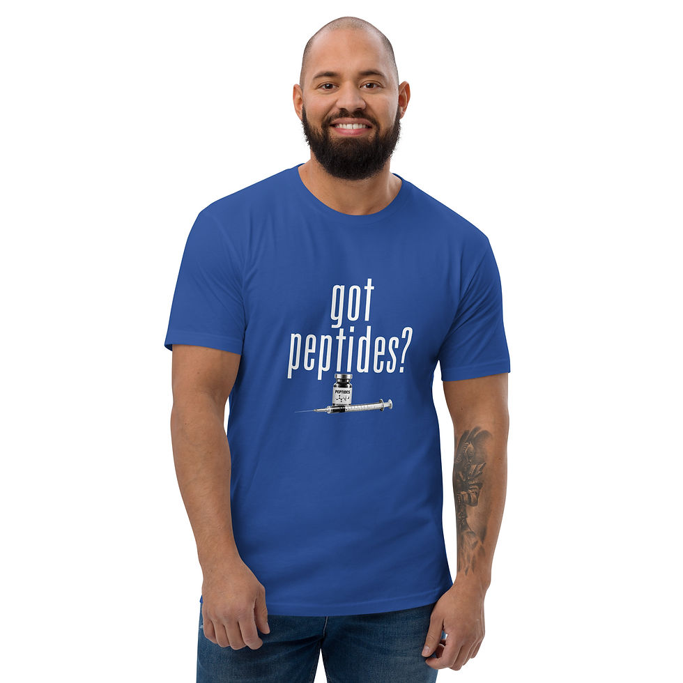 Thumbnail: GOT PEPTIDES? Men's Fitted Short Sleeve T-shirt