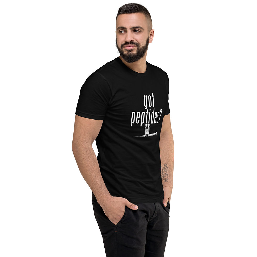 Thumbnail: GOT PEPTIDES? Men's Fitted Short Sleeve T-shirt