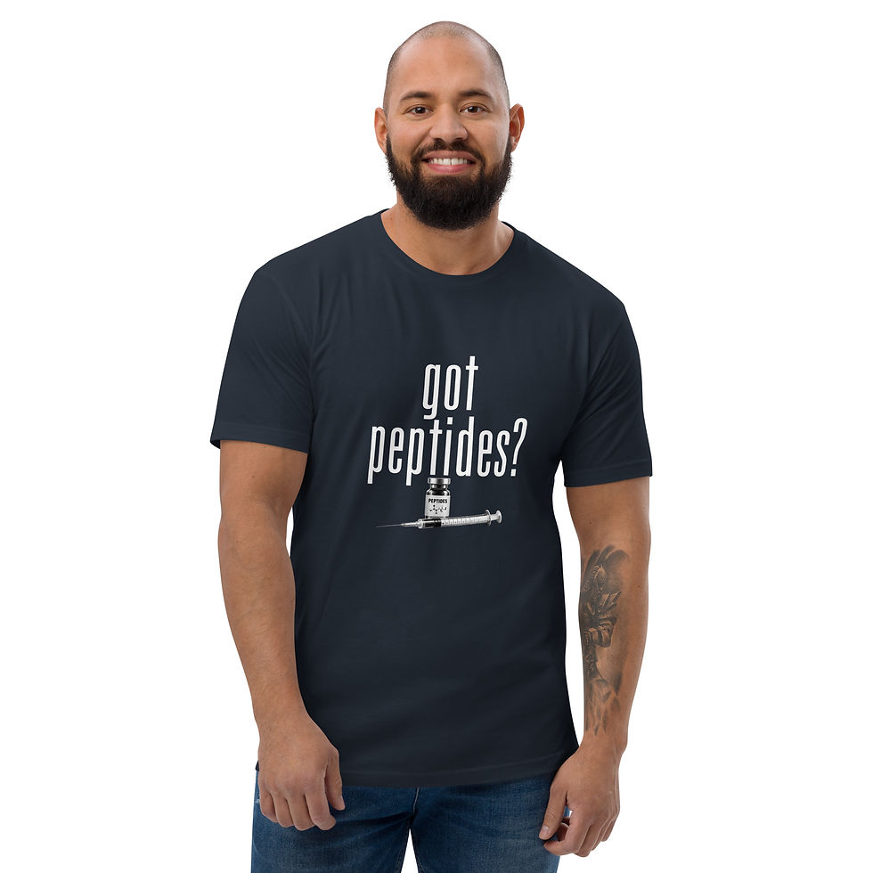 Thumbnail: GOT PEPTIDES? Men's Fitted Short Sleeve T-shirt