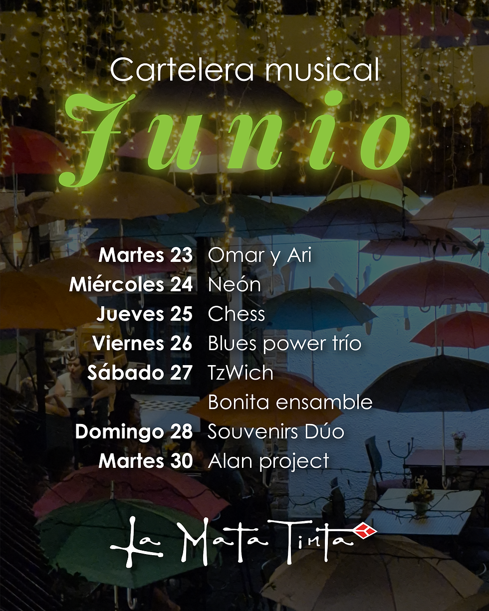 Cartelera musical la mata tinta 4