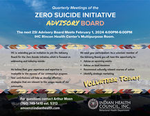 Join the ZERO SUICIDE INITIATIVE ADVISORY BOARD today