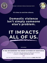 October is Domestic Violence Awareness Month