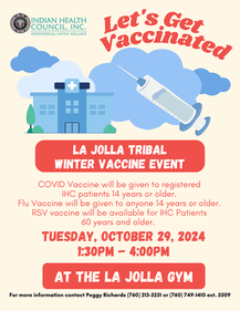 LA JOLLA TRIBAL WINTER VACCINE EVENT