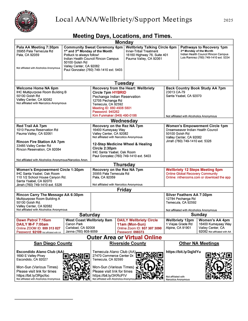Local AA Meetings
