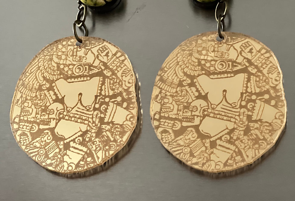 coyolxauhqui mirrored earrings