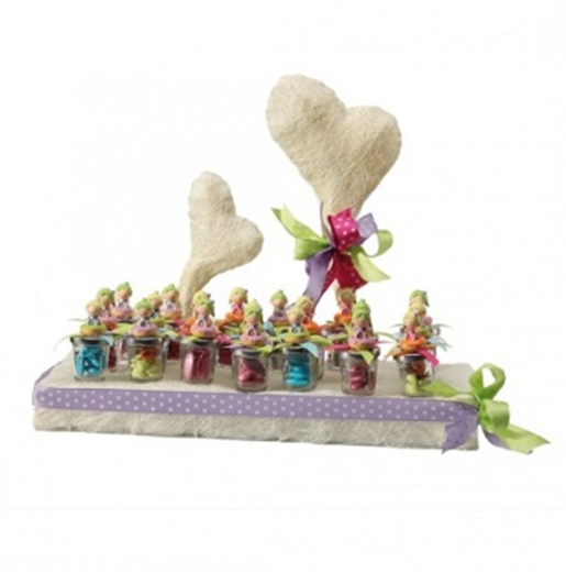 Présentoir Double-Coeur sisal