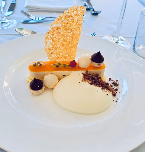 Cappuccino Passionsfrucht Dessert