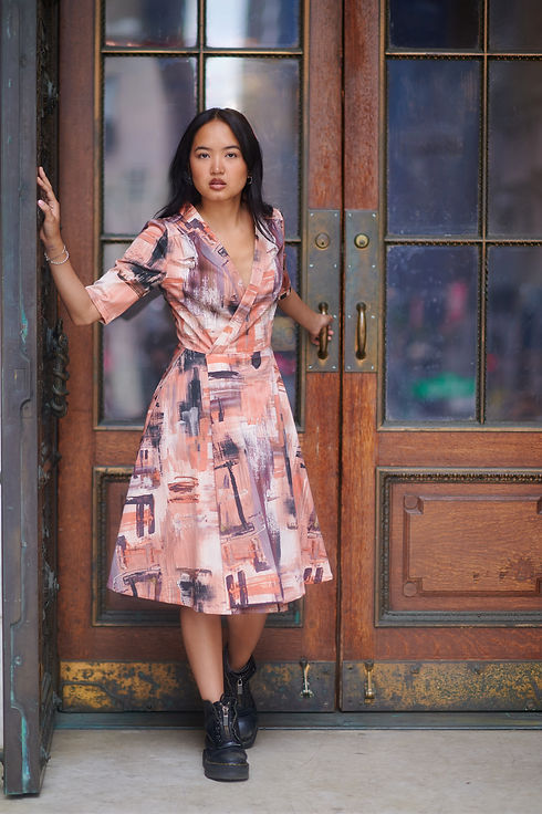 Victoria Pomm in the Desert Daze Dress designed by REDxRB- Image @Chineylee