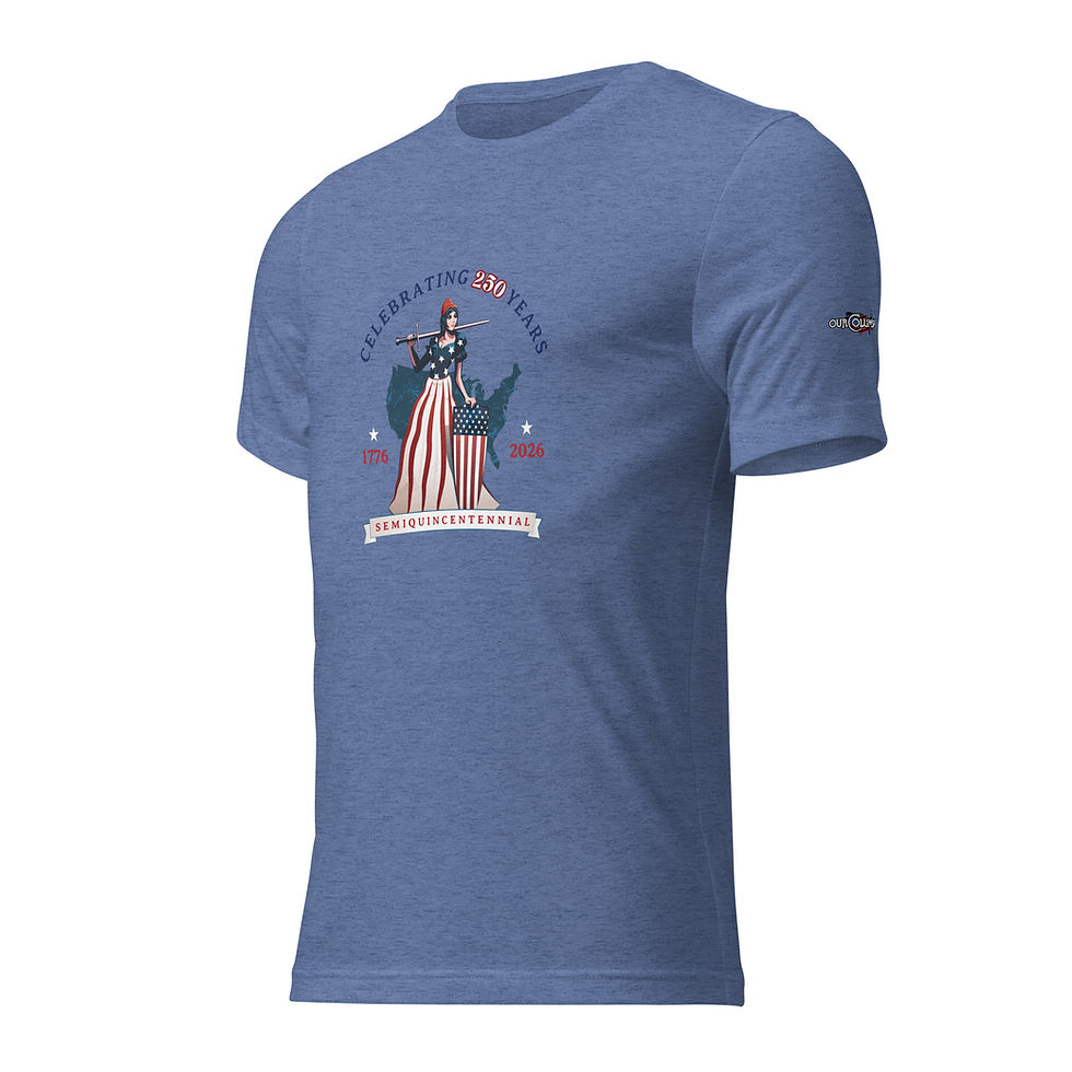 Thumbnail: United States 250 Year, Lady Columbia, Liberty, Patriotic, Blue, Sleeve