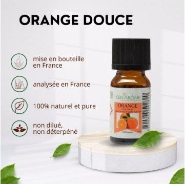 Miniature : Huile essentielle Orange Douce, 100% pure, mise en bouteille en France