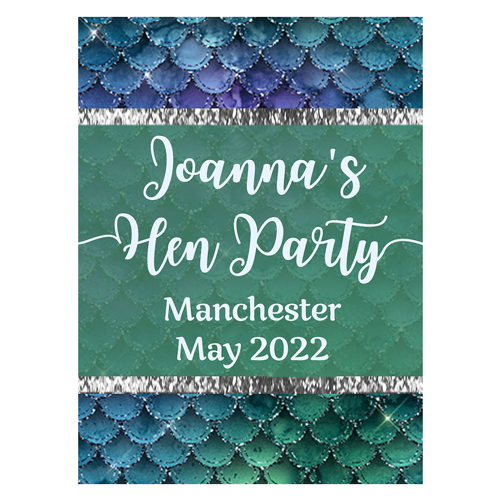 Thumbnail: 1 x Personalised Lanyard Pass - Mermaid - Hen Party Birthday