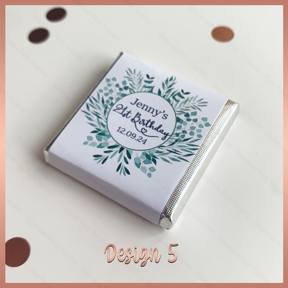 Thumbnail: Personalised Milk Chocolate Neapolitan Squares, Hen Birthday Party