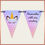 Thumbnail: Personalised Christmas Unicorn Bunting Party Banner - Birthday