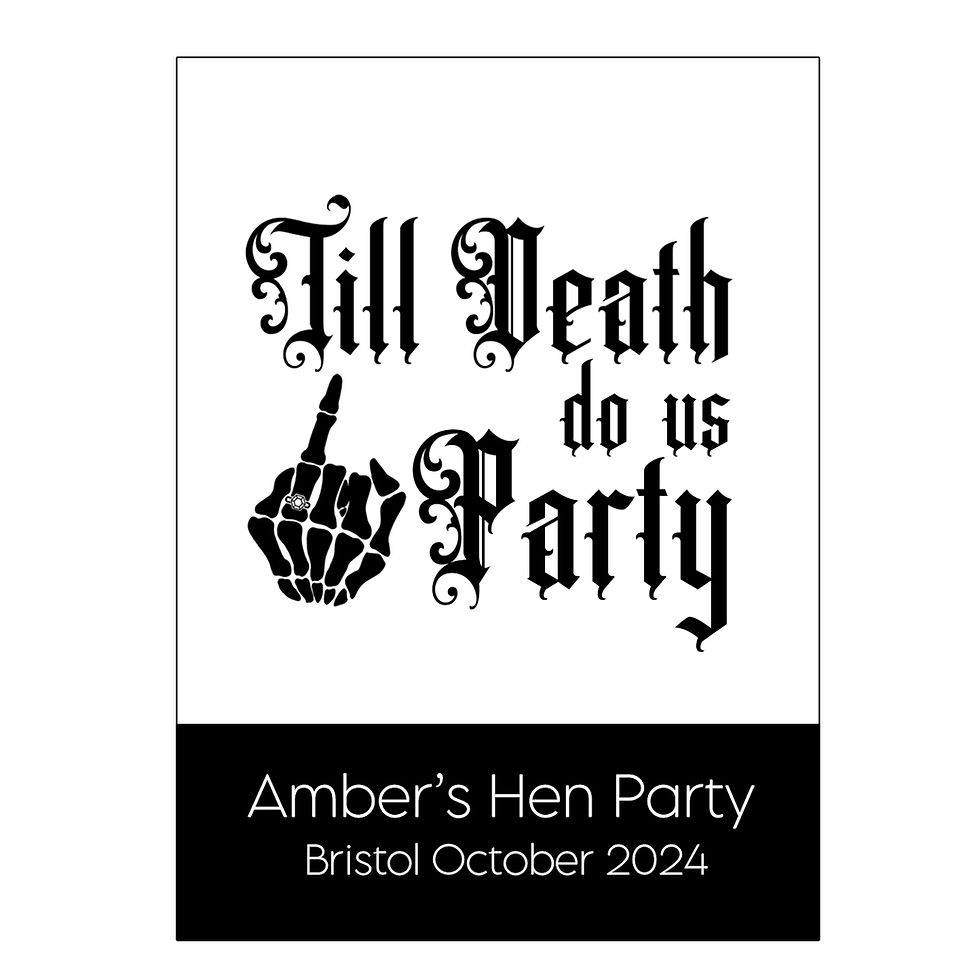 Thumbnail: 1 sheet of Bottle Labels, Hen Till Death Do Us Party