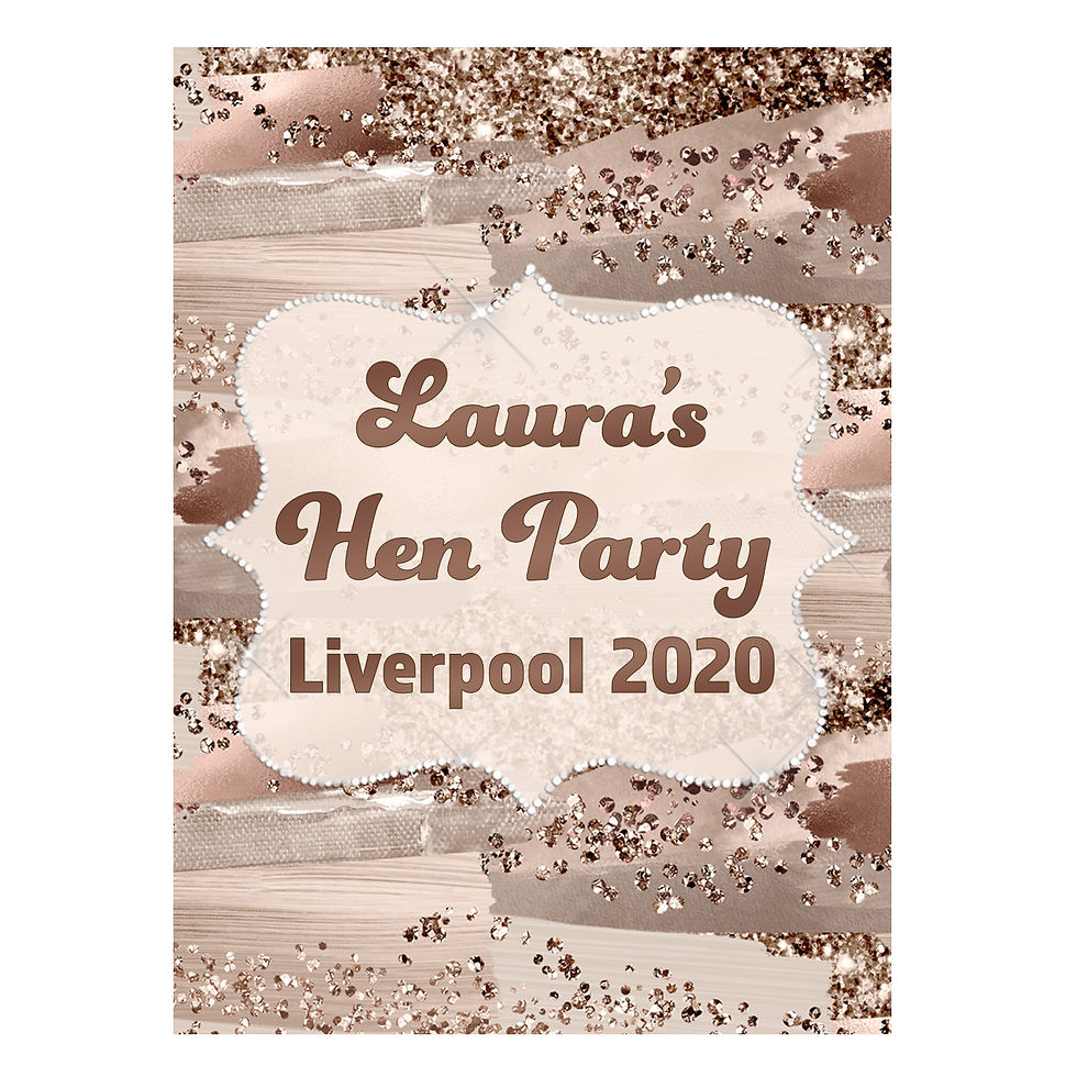 Thumbnail: 1 sheet of Strokes Bottle Labels - Champagne or wine Hen Party Birthday