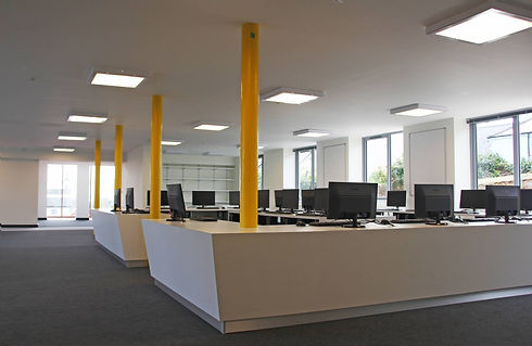 Classroom desks built and installed by Wignall's Joinery Newton Abbot