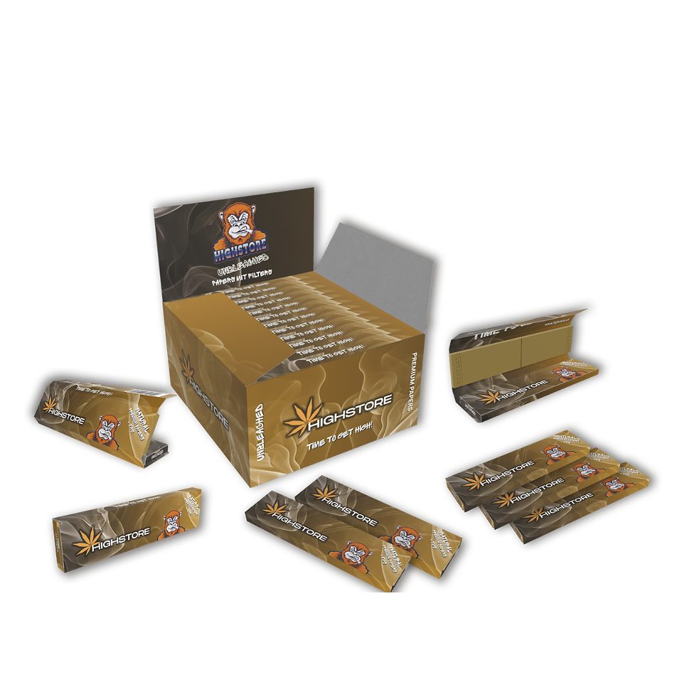 Miniaturbild: Highstore Unbleached King Size Thin Papes+Filter