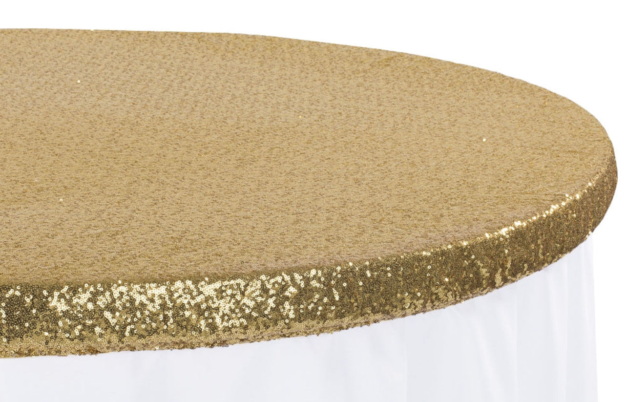 GOLD SEQUIN CAP 60 IN