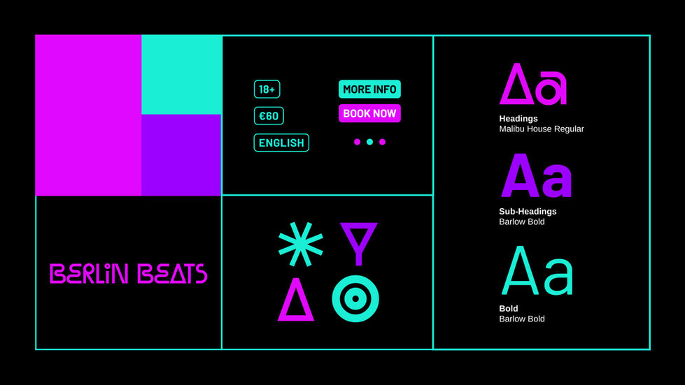 Berlin Beats Tours Brand Board